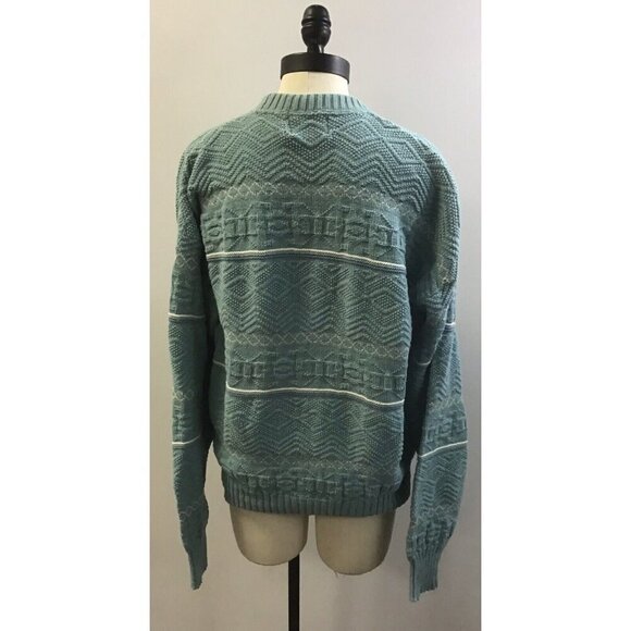 Peconic Bay Traders Mens Vintage Blue Sweater Size MD - Picture 2 of 2